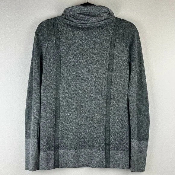 Under Armour Sweatshirt Women's Size S Threadborne HeatGear Hoodie Athletic Gray - Picture 3 of 8